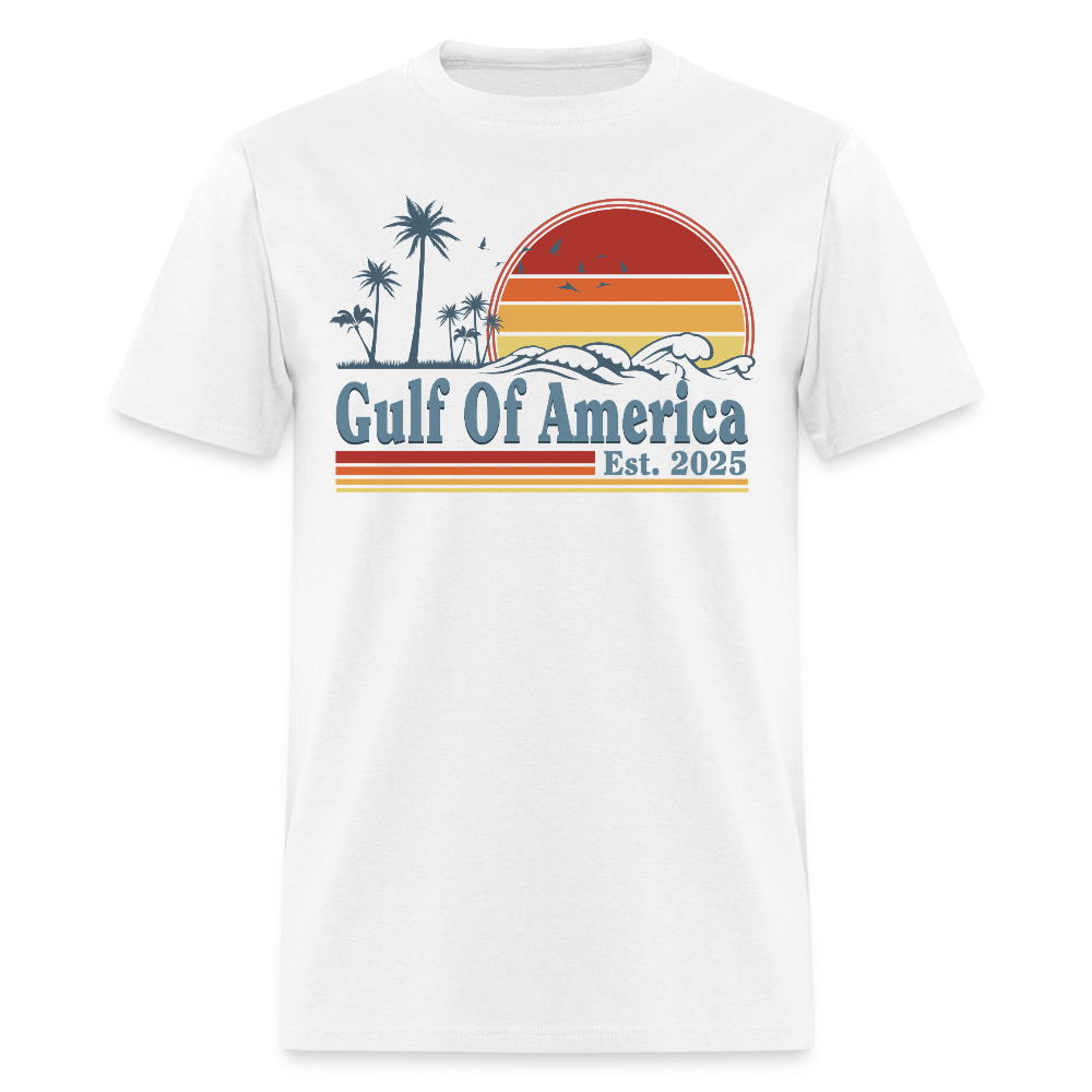 Gulf Of America Est 2025 Retro Vintage Beach T Shirt
