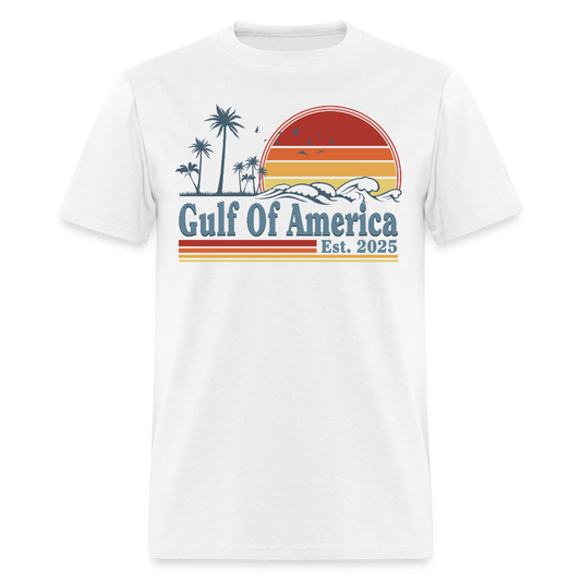 Gulf Of America Est 2025 Retro Vintage Beach T Shirt