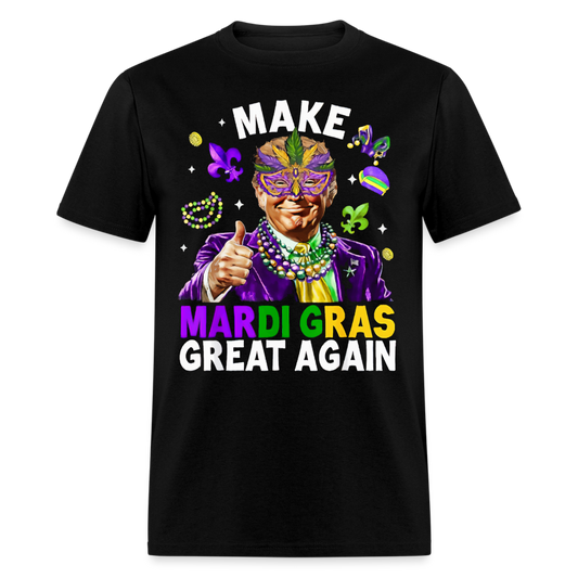 Make Mardi Gras Great Again Trump Beads Mask Feather Funny T Shirt