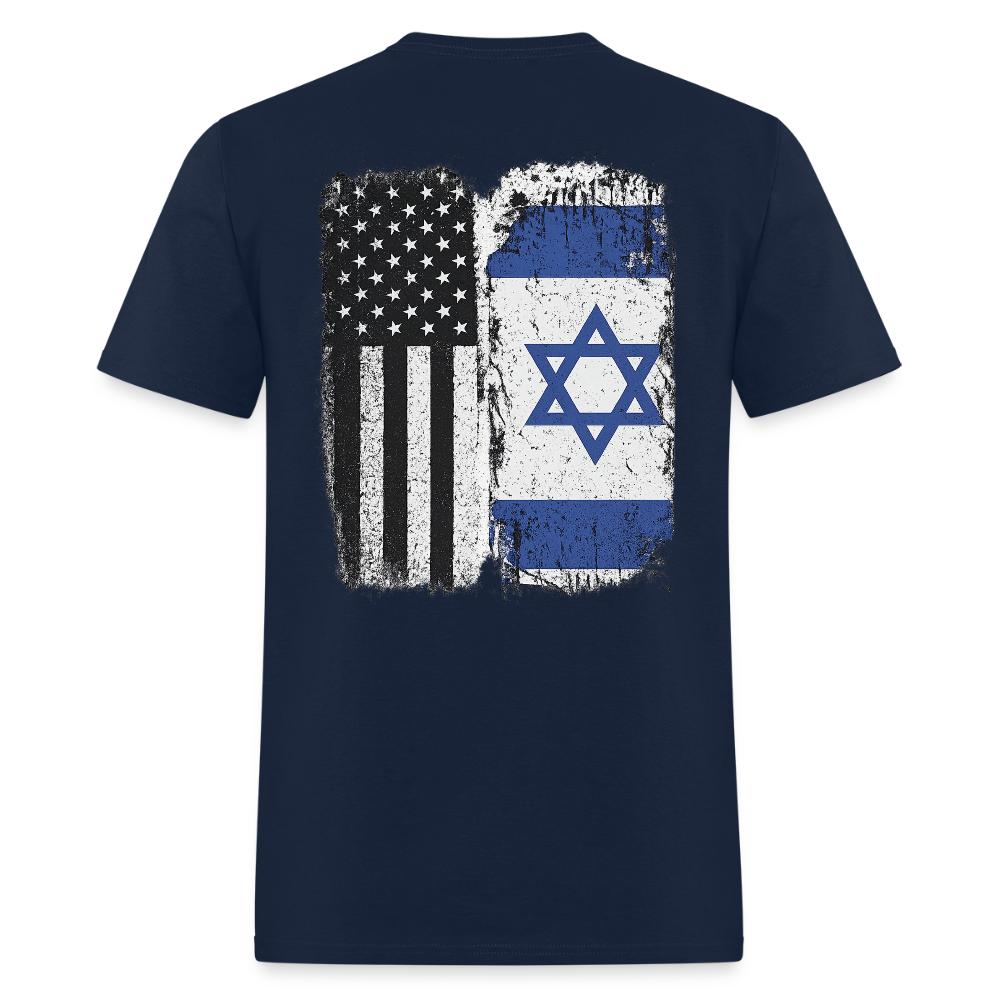Israeli American Flag T Shirt