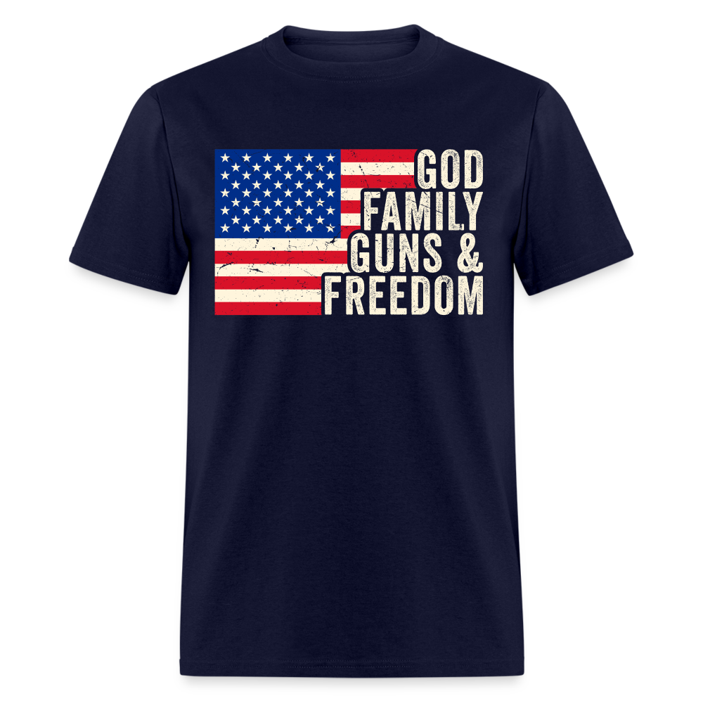 God Family Guns & Freedom T Shirt