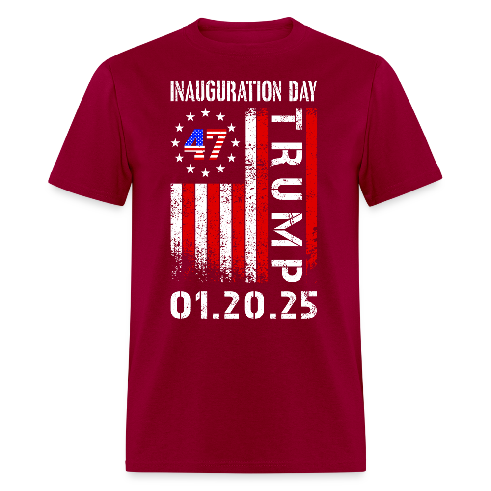 Trump Inauguration Day 2025 47th President USA Flag T Shirt