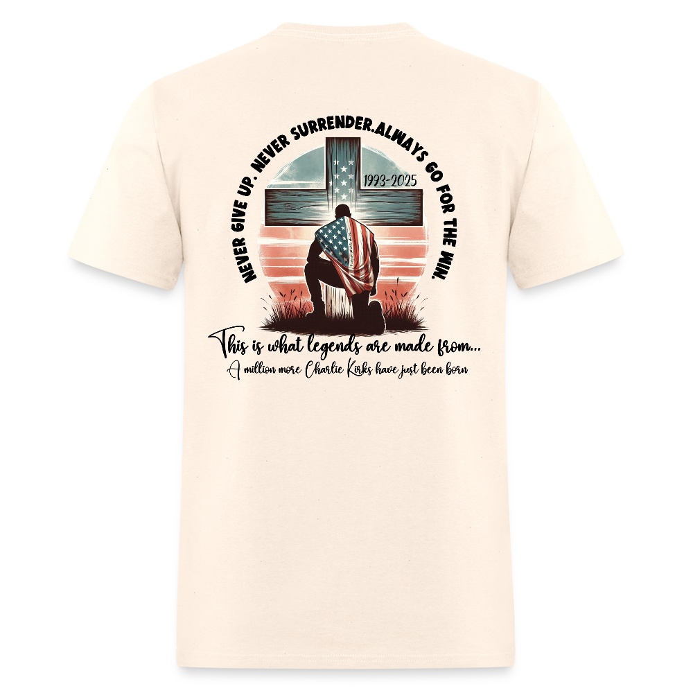 Charlie Kirk Freedom Never Give Up T Shirt