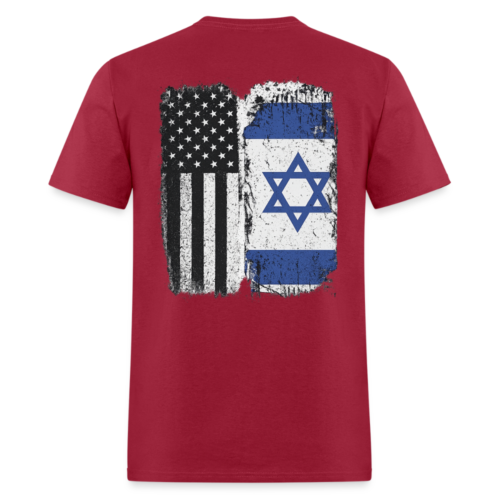 Israeli American Flag T Shirt