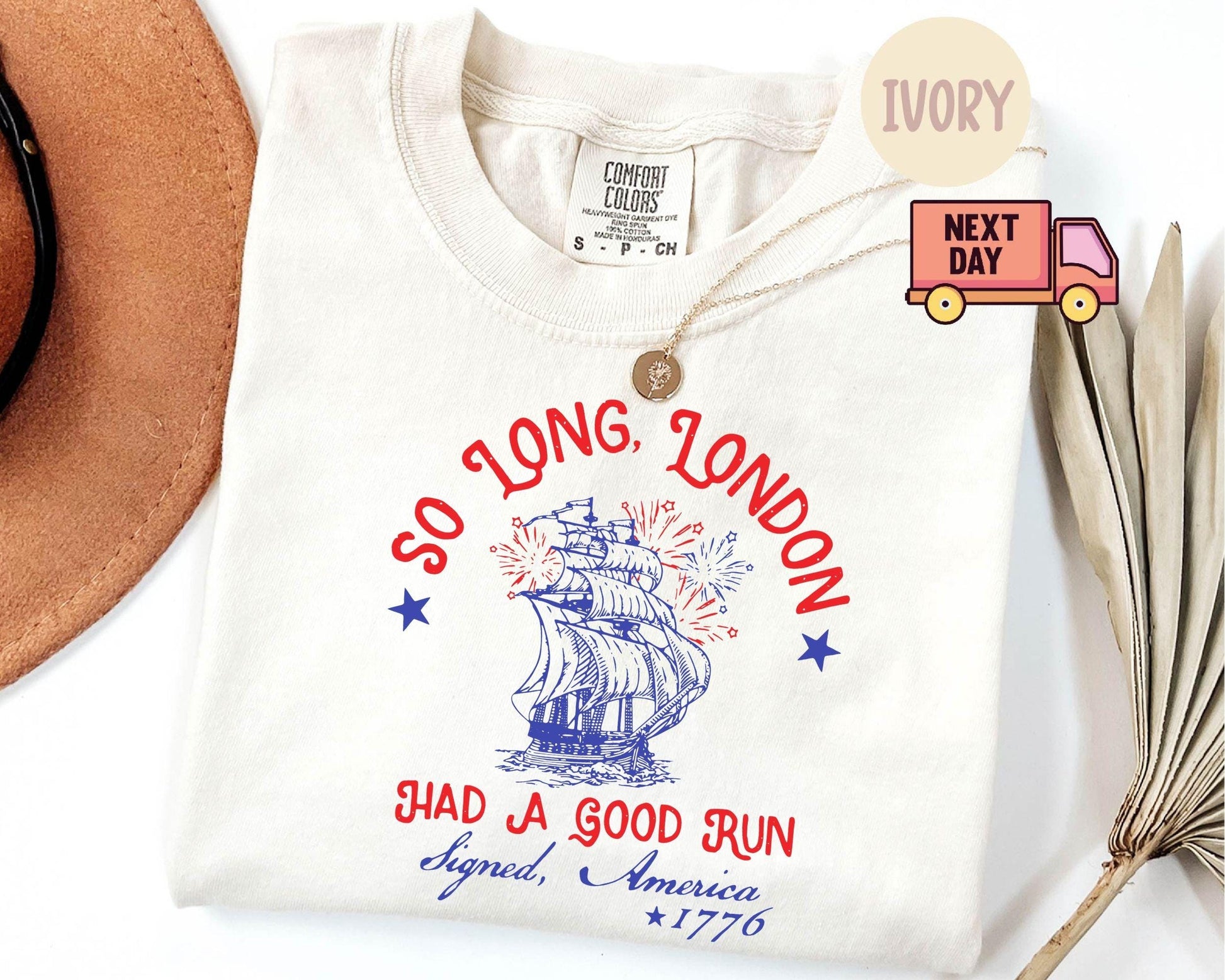 Comfort Colors Long London Good Run 4th July Patriotic Fourth July Tee July 4th (3)