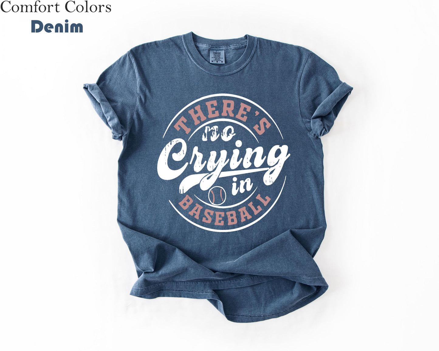 Comfort Colors Baseball Crying Baseball Baseball Game Day Baseball Mom Baseball Tee (3)