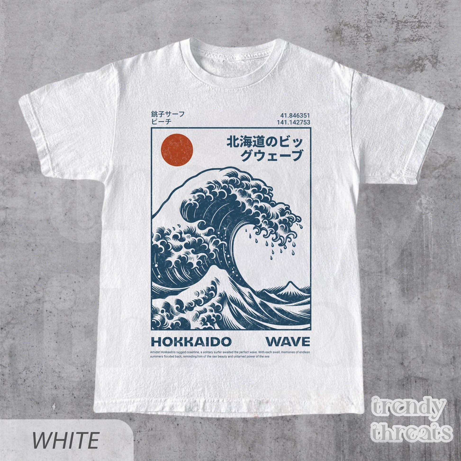 Hokkaido Wave Retro Japanese Surf Ukiyo-E Wave Vintage Japan Beach (3)