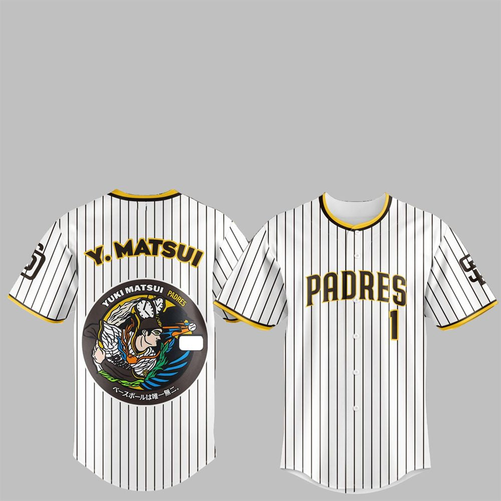 SD Padres Japan Rising Stars Yuki Matsui Jersey 2025 - Grishko.com