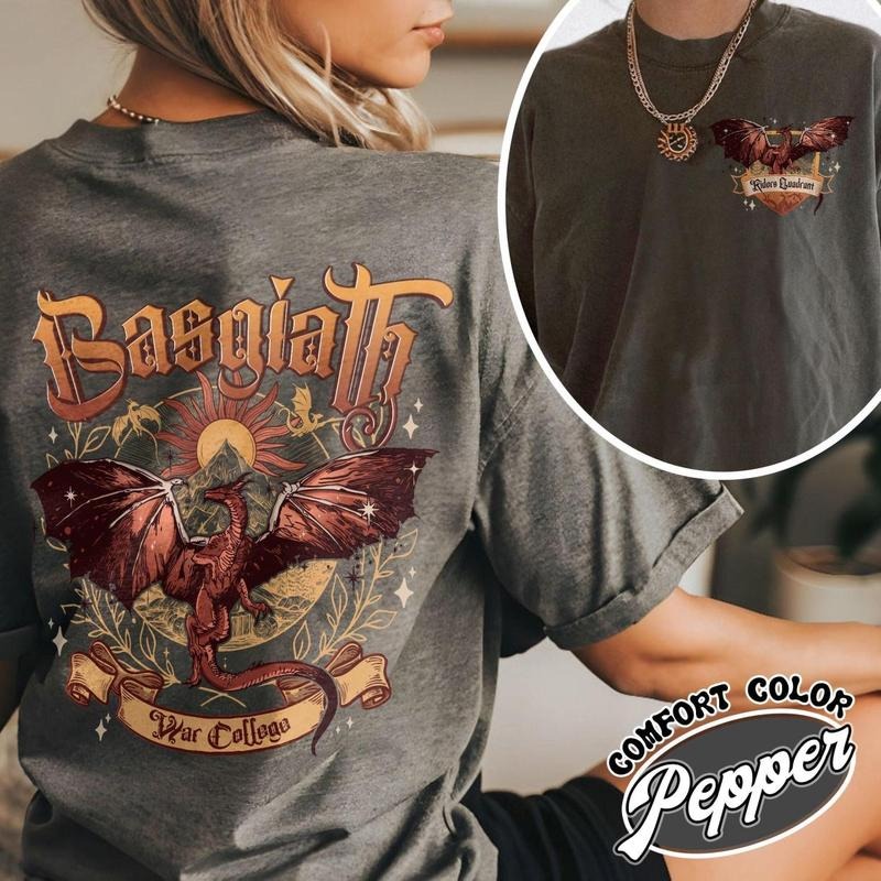 2 Side, Basgiath War College, Dragon Rider Shirt, Iron Flame Basgiath War College, Basgiath War College 2 Sided, Basgiath...
