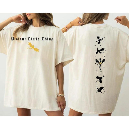 2-Sided Basgiath War College Dragon Rider Fourth Wing T-shirt Fantasy Book Lovers, Full Size Range, Perfect Fit for...