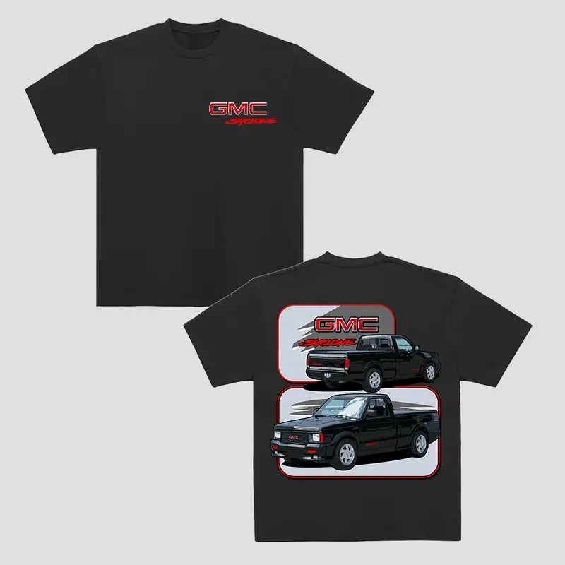 2-Sided GMC Syclone Truck T-Shirt, Unique Car Design, Classic GMC Syclone Graphic Tee, Perfect Gift for Car Lovers, Vintage Auto Apparel