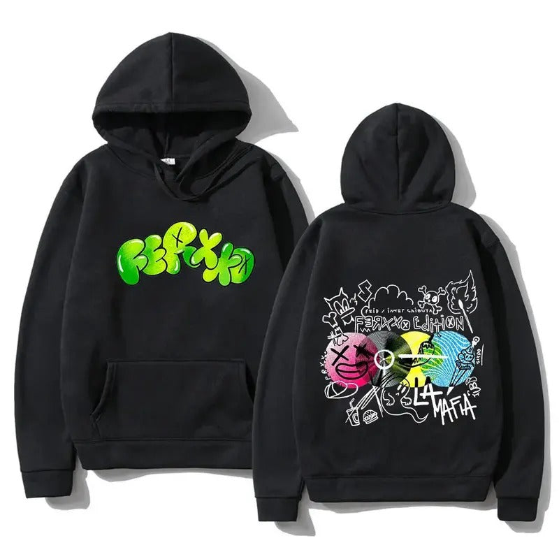 2 Sides Feid Ferxxo Hoodie, Gift For Fan, Gift For Her, Gift For Him T-Shirts, Sweatshirt | InkThreadWorks.com