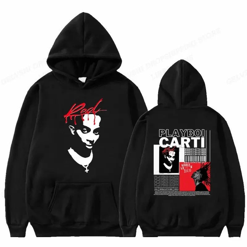 2 Sides Playboi Carti Hoodie, Gift For Fan, Gift For Her, Gift For Him T-Shirts, Sweatshirt | InkThreadWorks.com