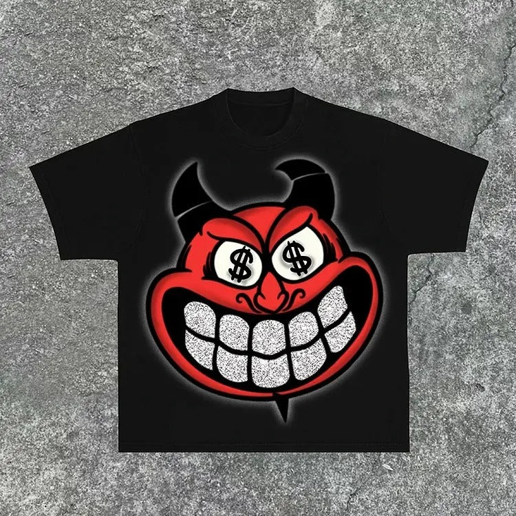 2 Sides The Devil Who Doesn't Work - Cotton Shirt - S to 4XL - Multiple color Hoodie, Sweatshirt | InkThreadWorks.com
