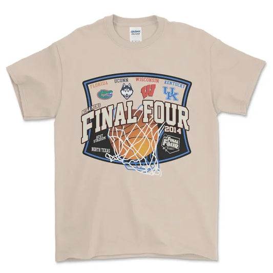 2014 NCAA Final Four T-Shirt, graphic vintage sports tees for men