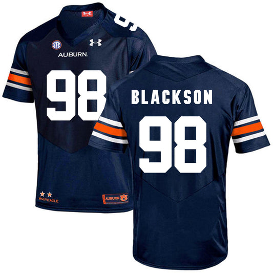 2017 Auburn Tigers Under Armour Angelo Blackson 98 Navy