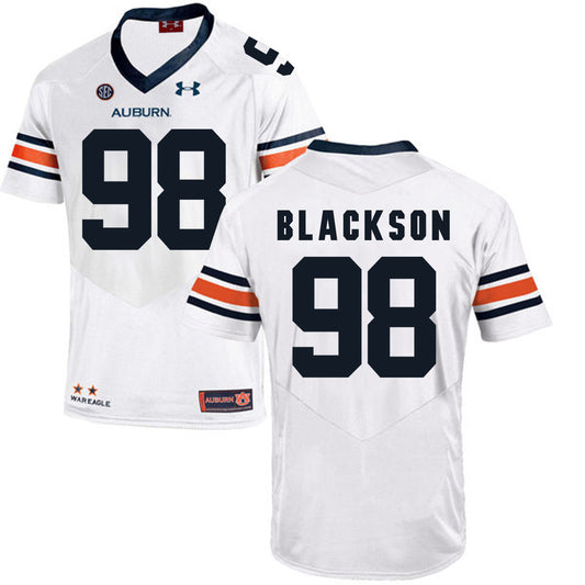 2017 Auburn Tigers Under Armour Angelo Blackson 98 White