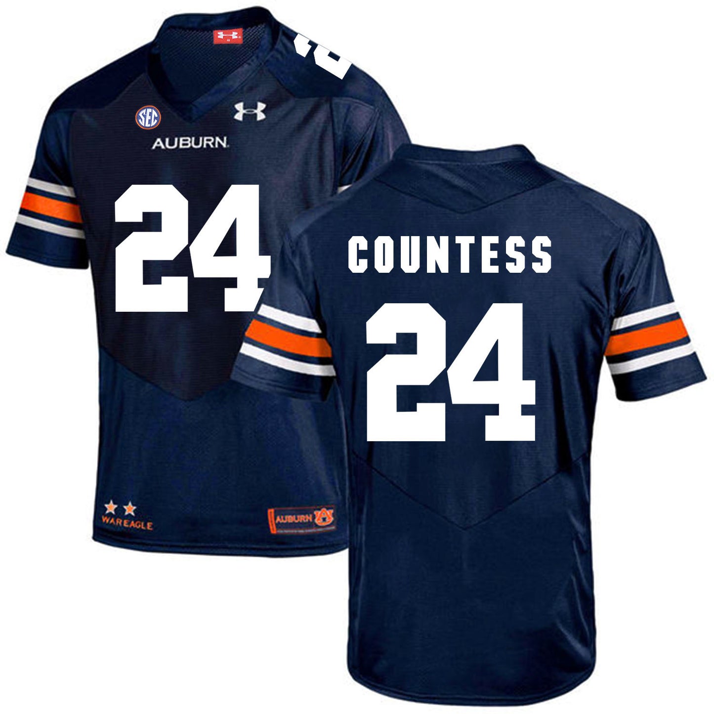 2017 Auburn Tigers Under Armour Blake Countess 24 Navy