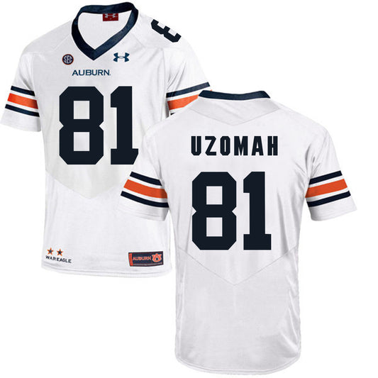 2017 Auburn Tigers Under Armour C.J. Uzomah 81 White