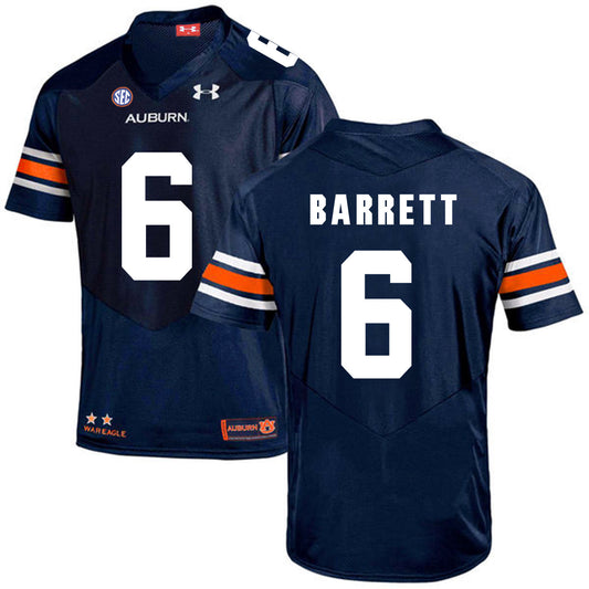 2017 Auburn Tigers Under Armour Devan Barrett 6 Navy