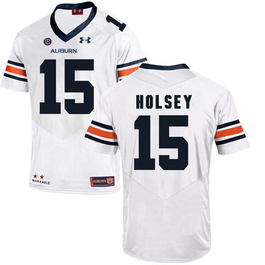 2017 Auburn Tigers Under Armour Joshua Holsey 15 White