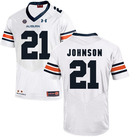 2017 Auburn Tigers Under Armour Kerryon Johnson 21 White