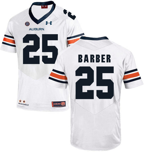 2017 Auburn Tigers Under Armour Peyton Barber 25 White