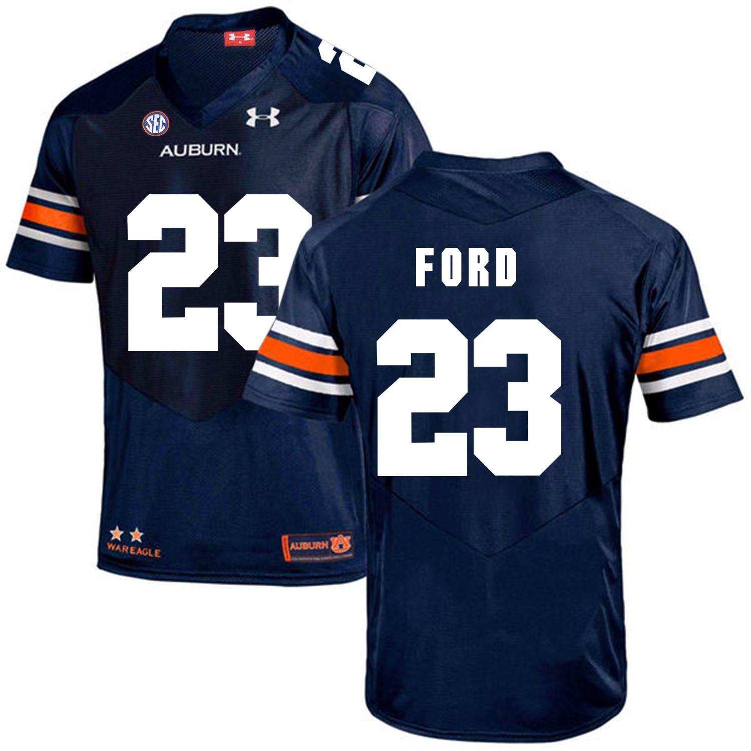 2017 Auburn Tigers Under Armour Rudy Ford 23 Navy
