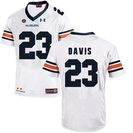 2017 Auburn Tigers Under Armour Ryan Davis 23 White