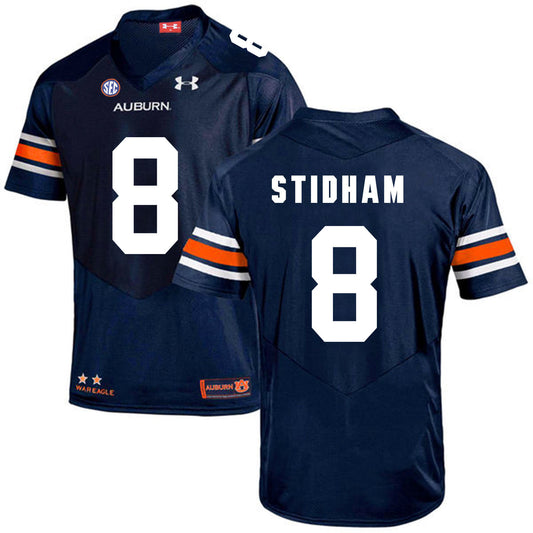 2017 Auburn Tigers Under Armour STIDHAM 8 Navy