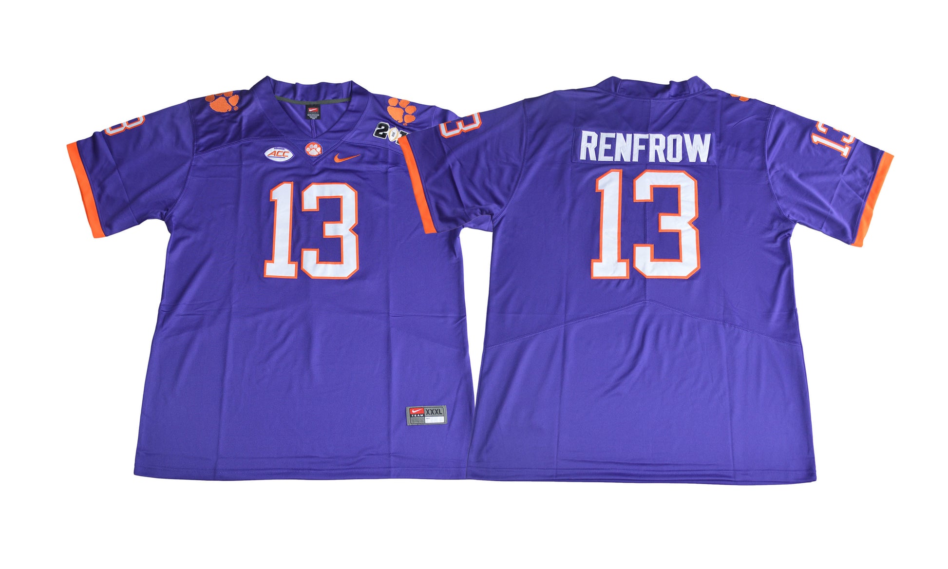 2017 Clemson Tigers 13 Purple