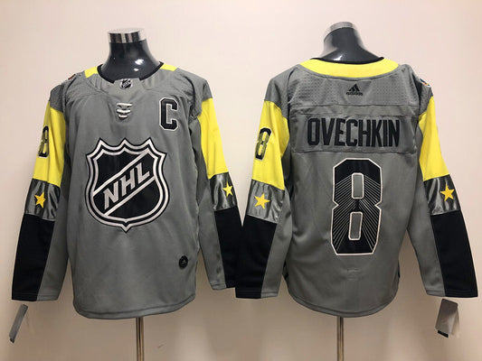 2018 All Star Washington Capitals #8 Alex Ovechkin Gray
