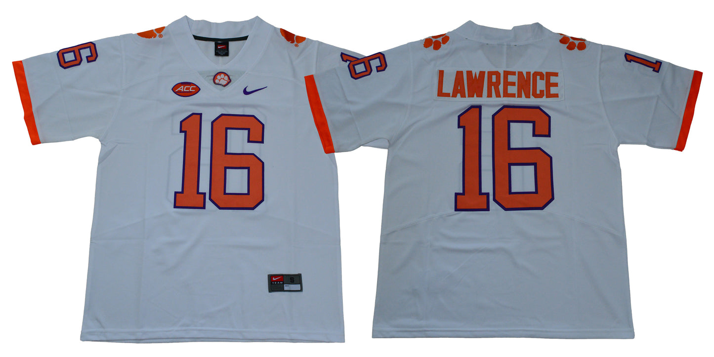 2018 Clemson Tigers 16 White