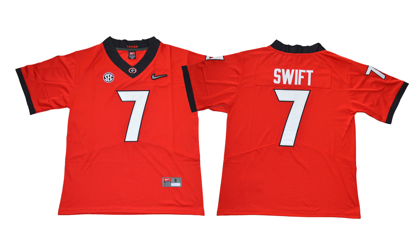 2018 Georgia Bulldogs 7 Diamond Edition Red