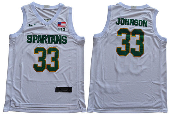 2019 Michigan State Spartans 33 White