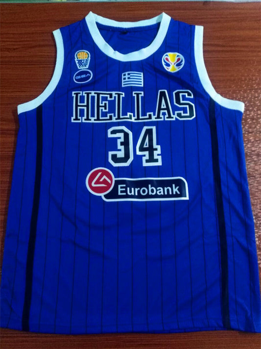 2019 World Cup USA Team Basketball #34 Antetokounmpog Style 1