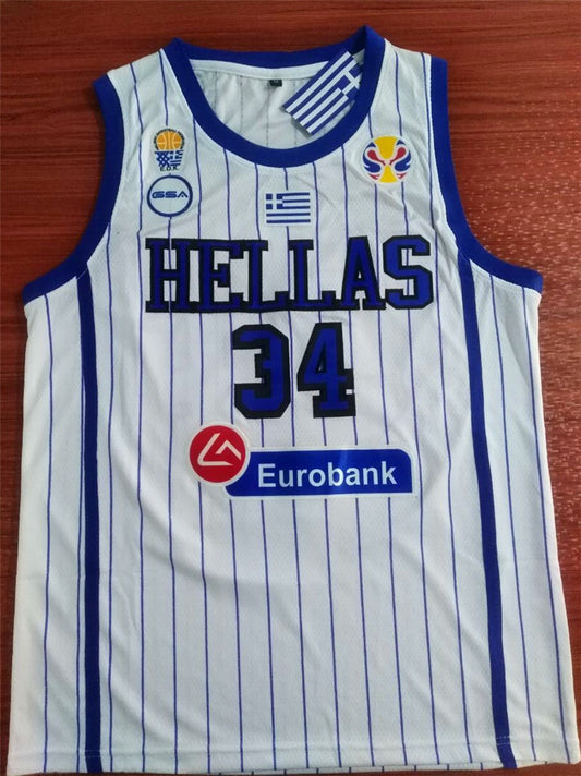 2019 World Cup USA Team Basketball #34 Antetokounmpog Style 3