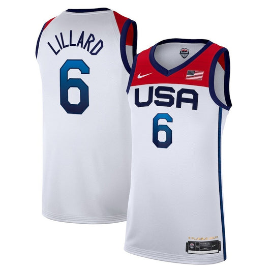 2021 USA Tokyo Summer Olympics #6 Damian Lillard Style 1