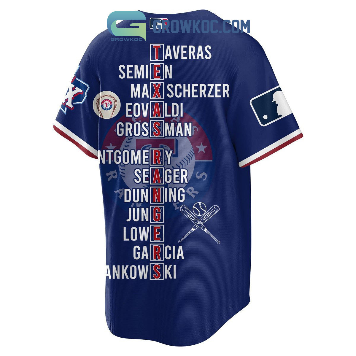 2023 American League Champions Texas Rangers Baseball Jersey