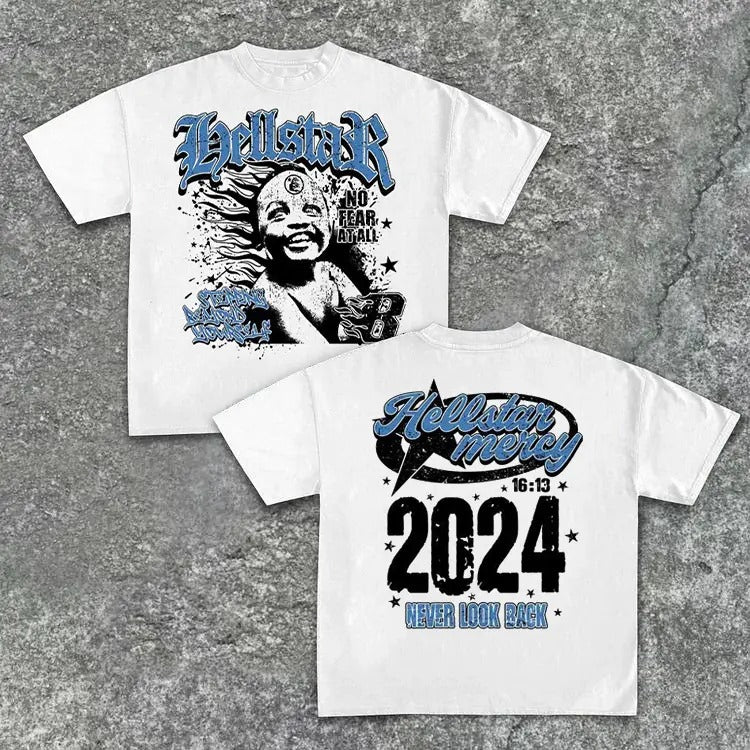 2024-Kindness-Flame Character Vintage Pattern T-Shirt - S to 4XL Hoodie, Sweatshirt | InkThreadWorks.com
