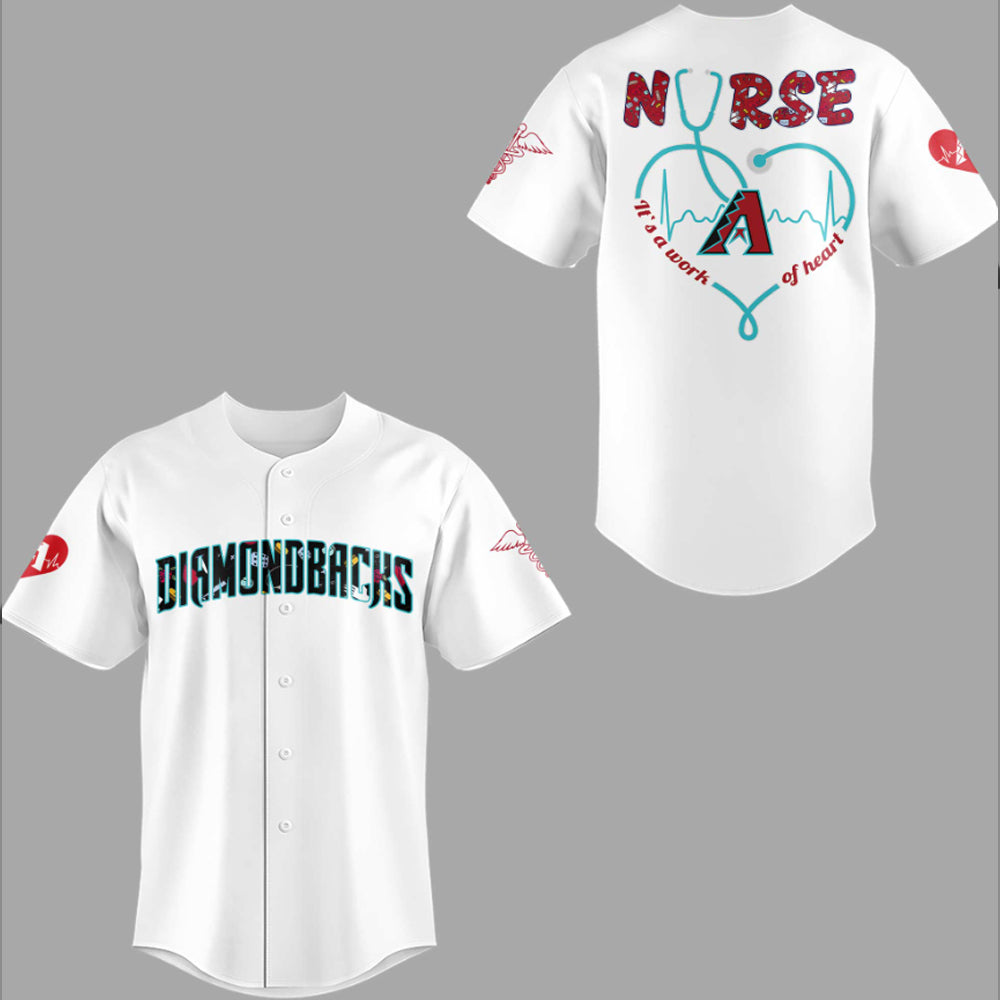 2025 Arizona Diamondbacks NURSES NIGHT Jersey - Grishko.com