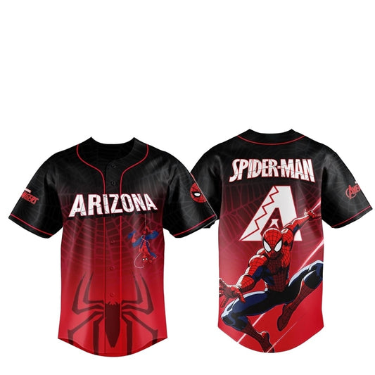 2025 Arizona Diamondbacks Spider Man Night Jersey - Grishko.com