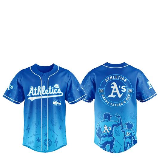 2025 Athletics Happy Father Day Baseball Jersey Combo - Grishko.com