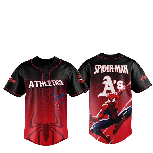 2025 Athletics Spider Man Night Baseball Jersey - Grishko.com