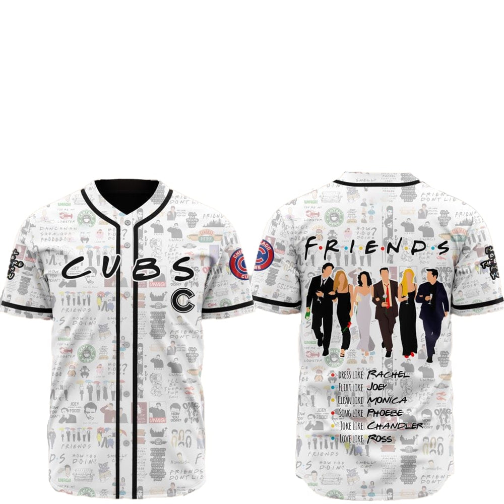 2025 Chicago Cubs Friends Baseball Jersey - Grishko.com