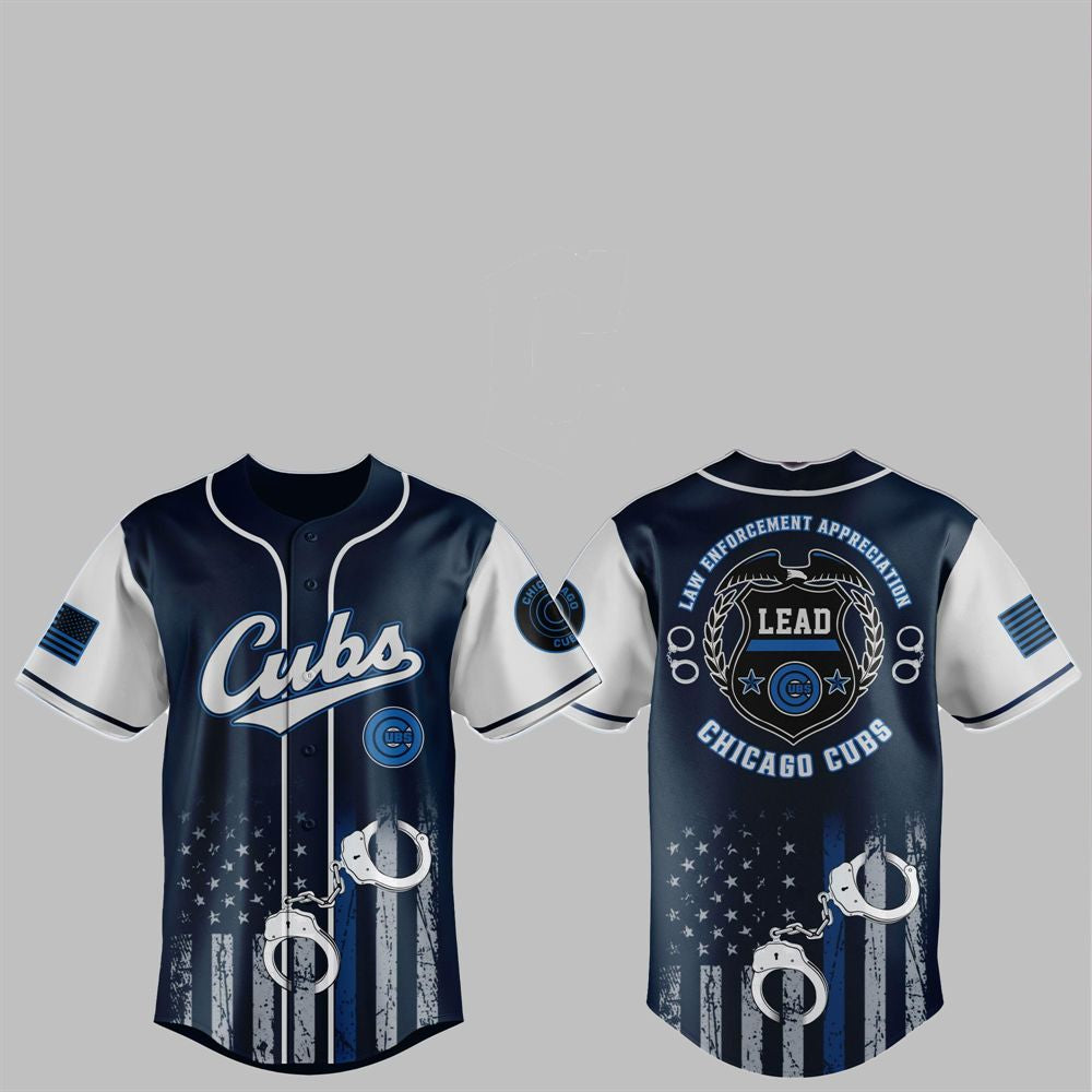2025 Cubs Law Enforcement Appreciation Day Jersey - Grishko.com