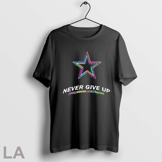 2025 Dallas Cowboys Never Give Up Fight Cancer In All Colors