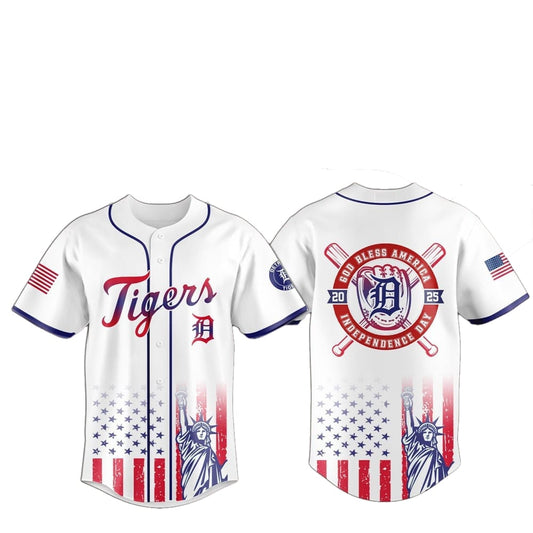 2025 Detroit Tigers 4th Of July Independence Day Jersey - Grishko.com