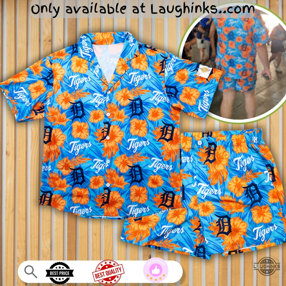 2025 Giveaway Detroit Tigers Hawaiian Shirt And Shorts 26 July