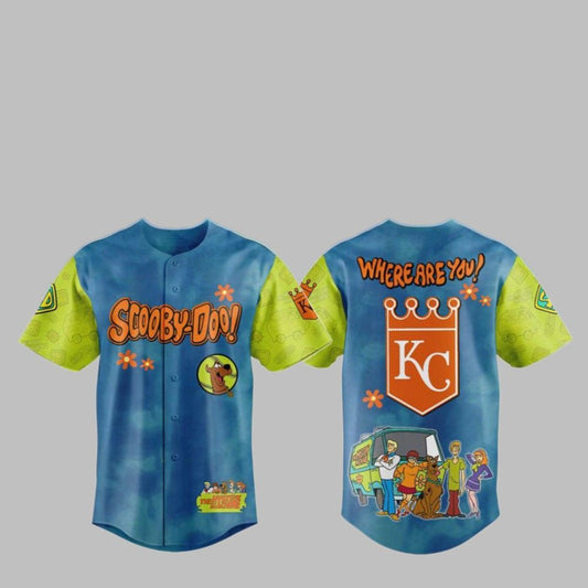 2025 KC Royals Scooby-Doo Baseball Jersey - Grishko.com